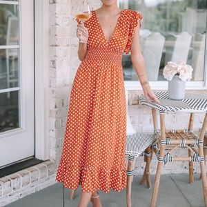 BP Ruffle Trim MIDI Dress